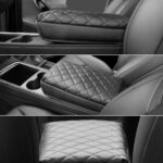 Black PU Leather Armrest Cover for Tesla Model 3/Y - Image 5