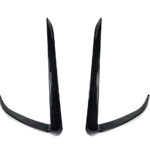 Glossy Carbon Front Fog Light Trim Eyebrow Cover for Tesla Model Y