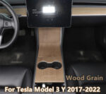 Wood Grain Center Console Wood Sticker Wrap for Tesla 2019-2020 Model 3/Y - Image 2