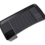 Black TPE Rear Screen Stand Storage Tray Organizer for Tesla 17-23 Model 3/Y