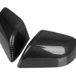 Glossy Carbon Side Mirror Protector Covers for Tesla 17-23 Model 3