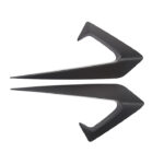 Matte Black Side Camera Aero Blade Trims Covers for Tesla 17-22 Model 3