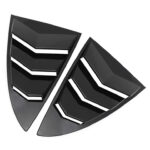 Matte Black Rear Side Window Shades Blinds Covers for Tesla 17-23 Model 3