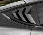 Matte Black Rear Side Window Shades Blinds Covers for Tesla 17-23 Model 3 - Image 2