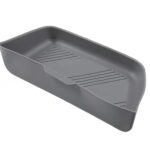 Grey Silicone Right Trunk Storage Box Organizer for Tesla 22-24 Model S