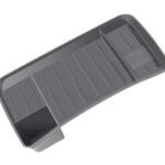 Grey TPE Rear Screen Stand Storage Tray Organizer for Tesla 17-23 Model 3/Y