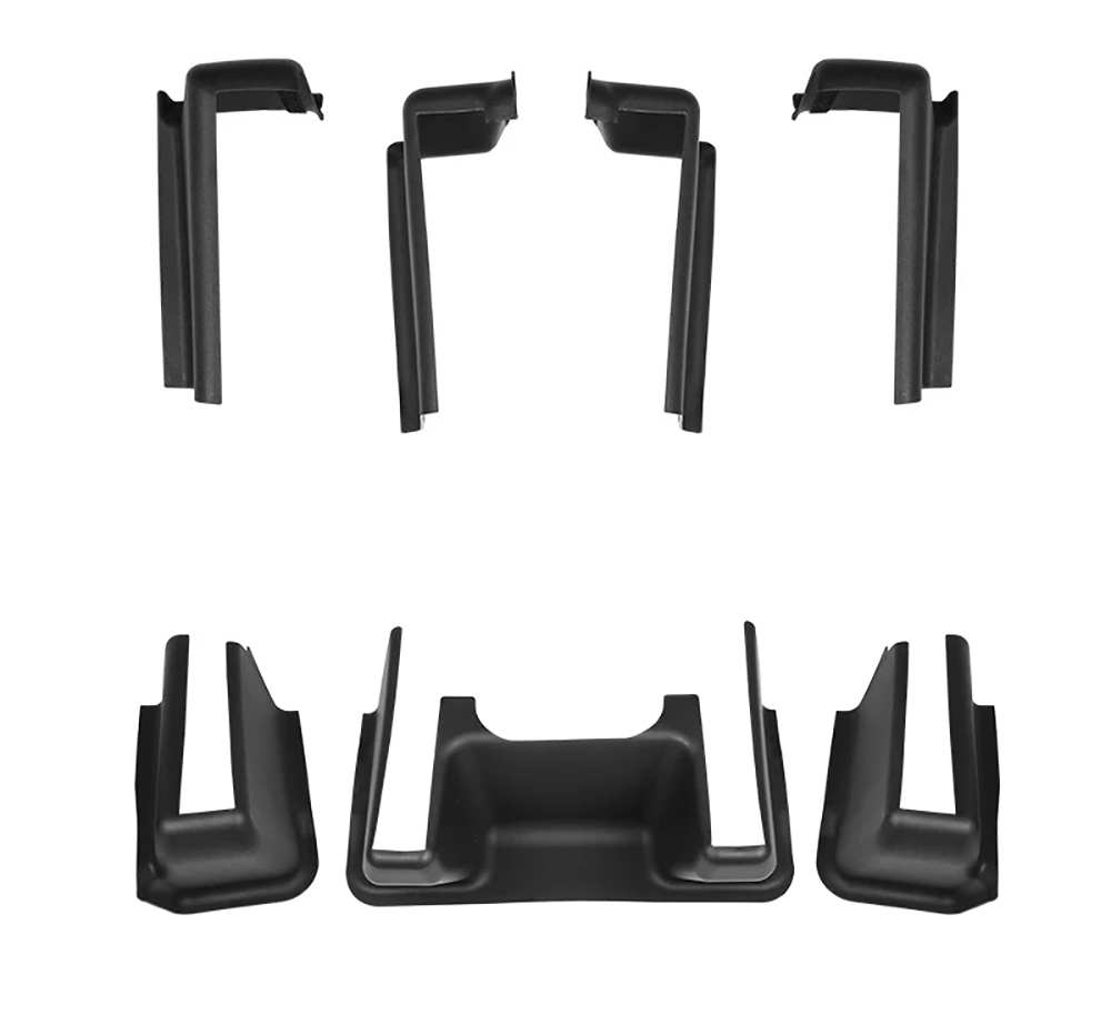 C33405 Black ABS 7pcs Set Underseat Protector for Tesla 20-24 Model Y - Image 1