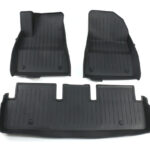 Black TPE Plastic Weather F&R Floor Mats for Tesla 24 Model 3