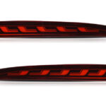 Red Housing Full LED Rear Bumper Fog Reflex Lamp for Tesla Model 3