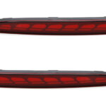 Red Housing Full LED Rear Bumper Fog Reflex Lamp for Tesla Model 3