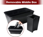 Flocking ABS Rear Center Console Storage Organizer for Tesla 20-24 Model Y - Image 4