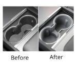 Grey Silicone Center Console Cup Holder for Tesla 24 Model 3 - Image 3