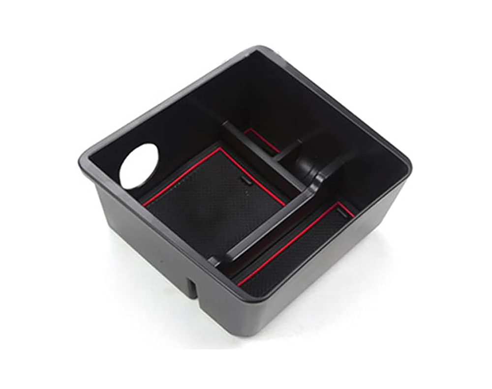 C33458 Black ABS Central Control Upper Storage Box for Tesla 21-23 Model 3/Y - Image 1