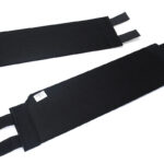 Black Flocked Left and Right Rear Trunk Organizer for Tesla 22-24 Model X