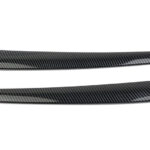 Glossy Carbon Front Door Panel Trim Cover Protection for Tesla 21-23 Model 3/Y