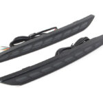 Black Housing Full LED Rear Bumper Fog Reflex Lamp for Tesla 17-23 Model 3