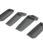 Grey Silicone 4pcs Door Side Storage Box Interior Tray for Tesla 22-24 Model S