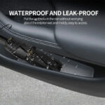 Grey Silicone 4pcs Door Side Storage Box Interior Tray for Tesla 22-24 Model S - Image 3