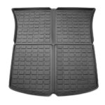 Black TPE Plastic Large Trunk Mat for Tesla 20-24 Model Y 5 Seats