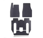 Black TPE Rubber Floor Mats w/ Center Console for Tesla 17-20 Model X 6 Seats
