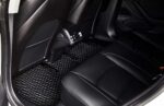 Black TPE Rubber Floor Mats w/ Center Console for Tesla 17-20 Model X 6 Seats - Image 3