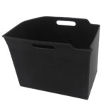 Black Silicone Rear Trunk Lower Left Storage Box for Tesla 22-24 Model X