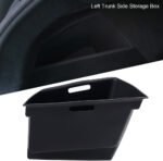 Black Silicone Rear Trunk Left Storage Box for Tesla 22-24 Model S - Image 2