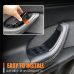 Black ABS Front Door Handle Storage Box for Tesla 22-24 Model X - Image 4