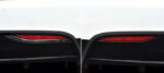 Carbon Fiber Pattern Rear Fog Light Sticker Decals for Tesla Model X - Image 2