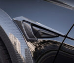 Glossy Carbon Side Camera Aero Trim Covers Shades for Tesla 20-23.6 Model Y - Image 2