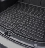 Black TPE 3D Molded Rear Large Trunk Mat for Tesla 20-24 Model Y 5 Seats - Image 4