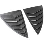 Matte Carbon ABS Rear Side Window Shades Blinds Covers for Tesla 20-24 Model Y