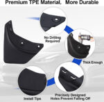 Black TPE Front & Rear Mudguards for Tesla 20-24 Model Y - Image 2