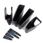 Black ABS Door Handle Storage Box for Tesla 20-24 Model Y