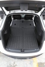 Black TPE Plastic Large Trunk Mat w/ Pattern for Tesla 20-24 Model Y 5 Seats - Image 2