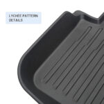 Black TPE Plastic Large Trunk Mat w/ Pattern for Tesla 20-24 Model Y 5 Seats - Image 3