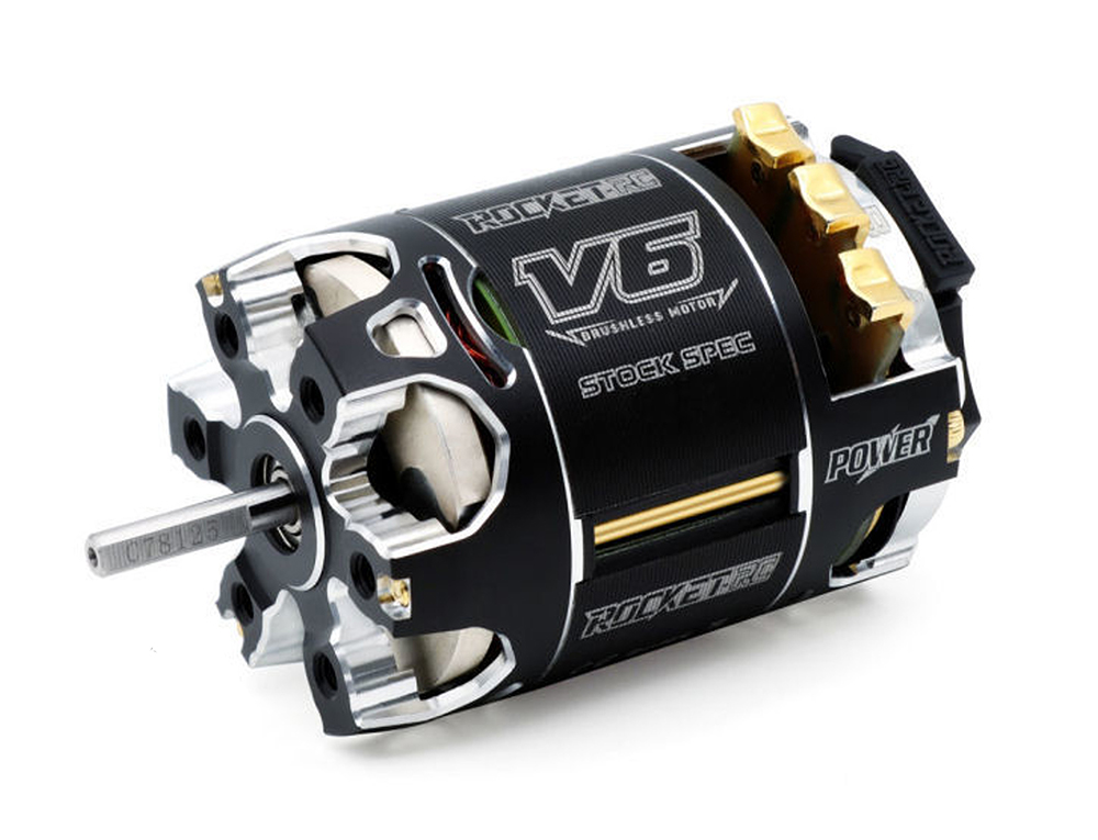 C33552 Rocket-RC V6 Stock SPEC 13.5T Sensored Brushless Motor - Image 1