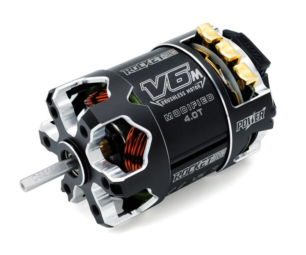C33556 Rocket-RC V6M Modified 4.0T Lightweight Sensored Brushless Motor - Image 1