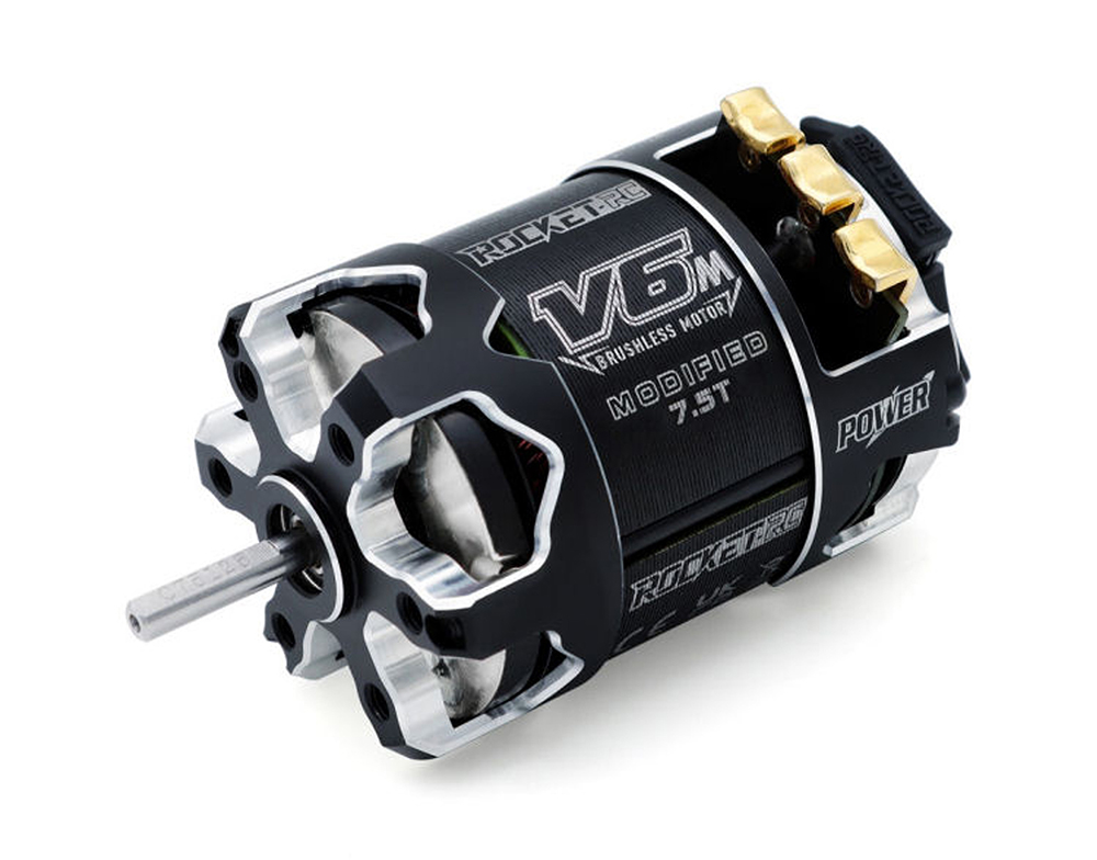 C33561 Rocket-RC V6M Modified 7.5T Lightweight Sensored Brushless Motor - Image 1