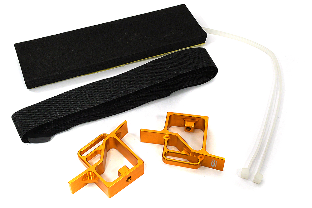 C33569ORANGE Billet Machined Battery Mount for Traxxas XRT 7819 - Image 1