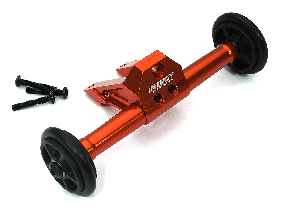 C33572RED Billet Machined Wheelie Bar for Arrma 1/10 Outcast 4X4 4S V2 BLX ARA320682 - Image 1