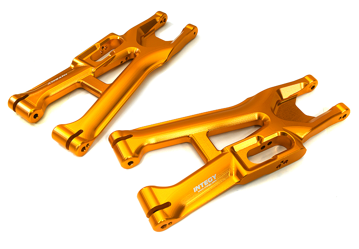 C33577ORANGE Billet Machined Lower Arms for Traxxas X-Maxx 4X4 8S 7731 - Image 1