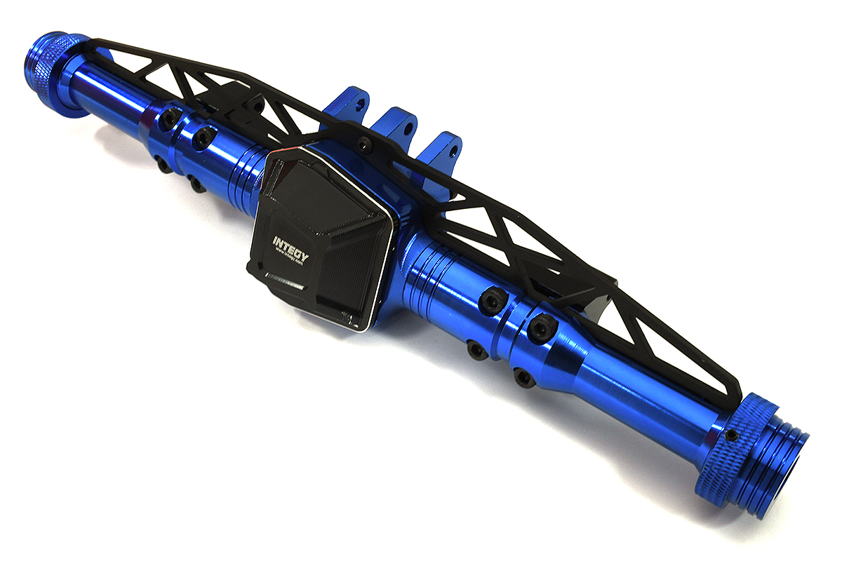 C33580BLUE Precision-Crafted Billet Machined Rear Axle Housing for Axial SCX6 252001 - Image 1