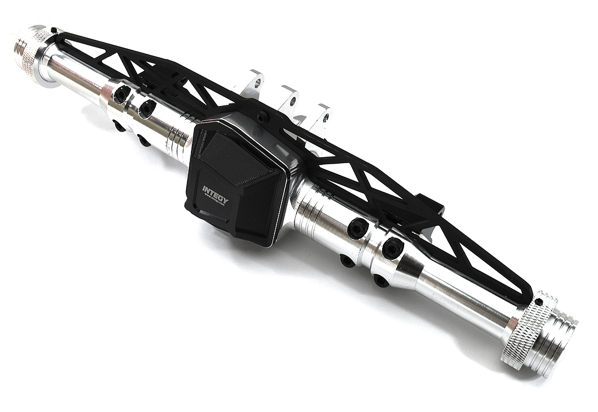 C33580SILVER Precision-Crafted Billet Machined Rear Axle Housing for Axial SCX6 252001 - Image 1