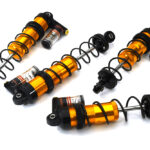 Billet Machined Piggyback Shocks (4) for Arrma 1/10 Vorteks 4X4 3S BLX ARA330722