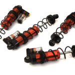 Billet Machined Piggyback Shocks (4) for Arrma 1/10 Vorteks 4X4 3S BLX ARA330722