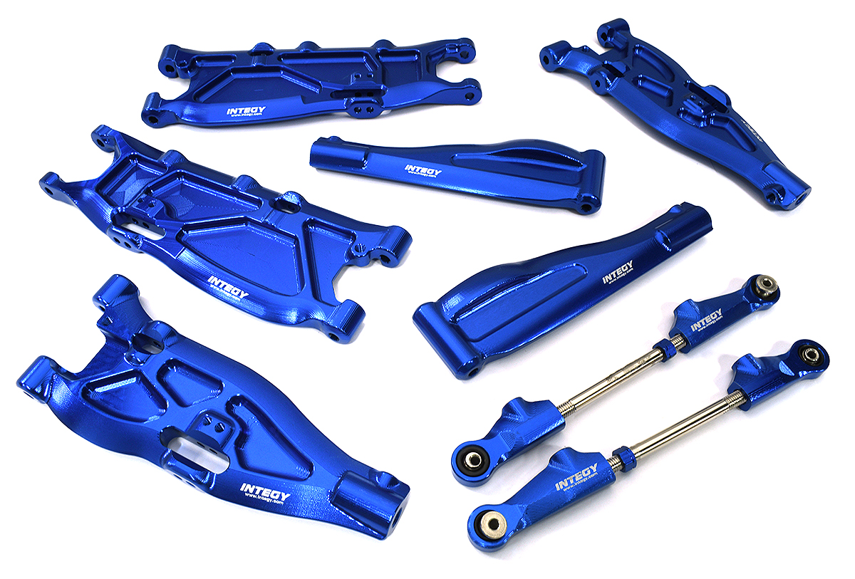 C33595BLUE Machined Suspension Conversion Kit for Arrma 1/8 Kraton 6S BLX Require ARAC8070 - Image 1