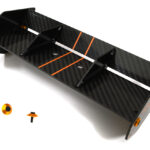 Carbon Fiber Rear Aero Wing Kit for Arrma 1/8 Kraton 6S BLX AR480002