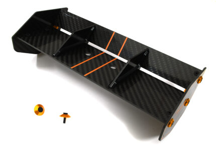 Carbon Fiber Rear Aero Wing Kit for Arrma 1/8 Kraton 6S BLX AR480002