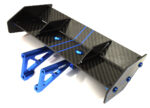 Carbon Fiber Rear Aero Wing Kit for Traxxas 1/8 Sledge 4WD 9517 9518